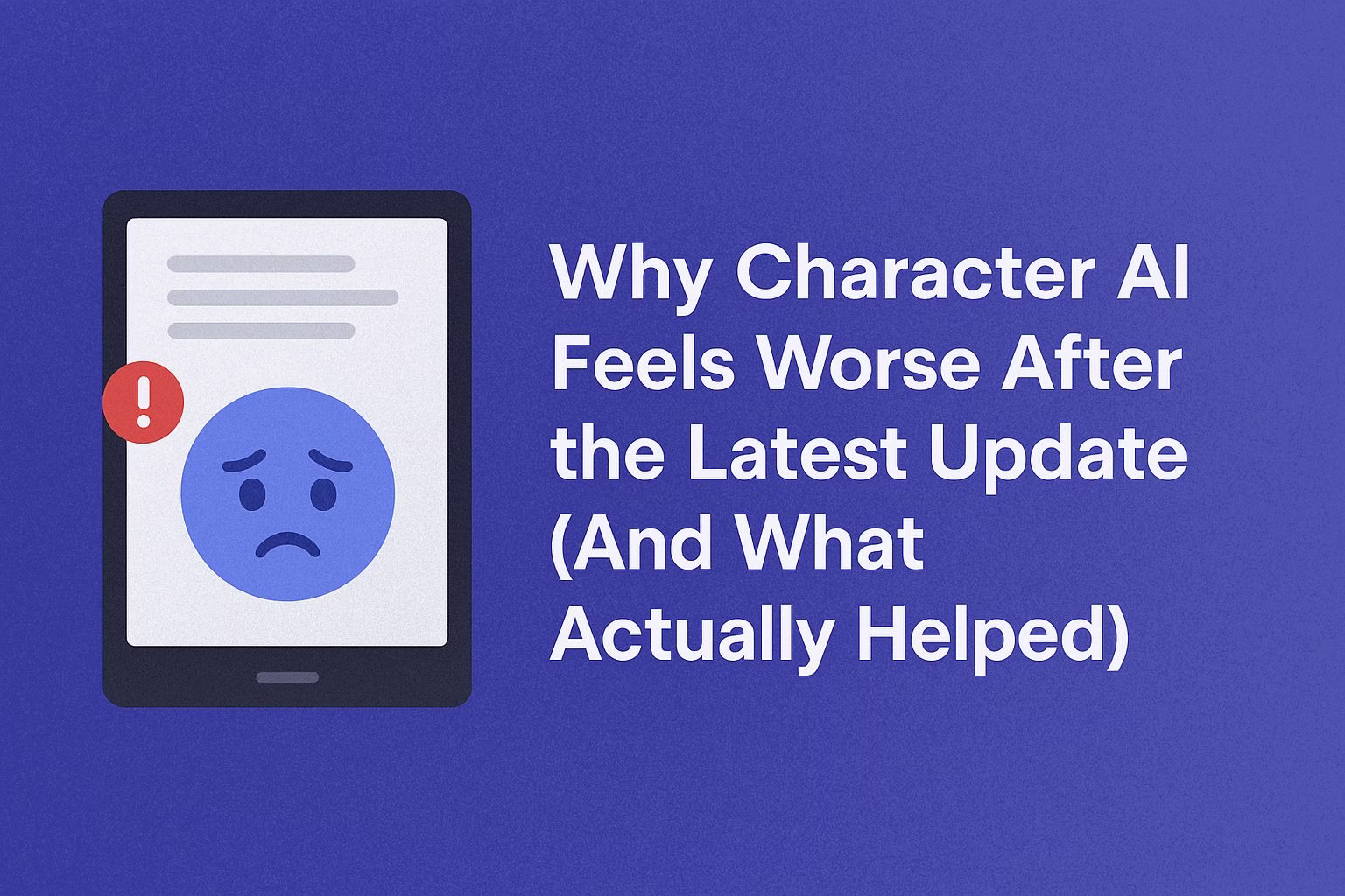 Character AI worse after latest updates