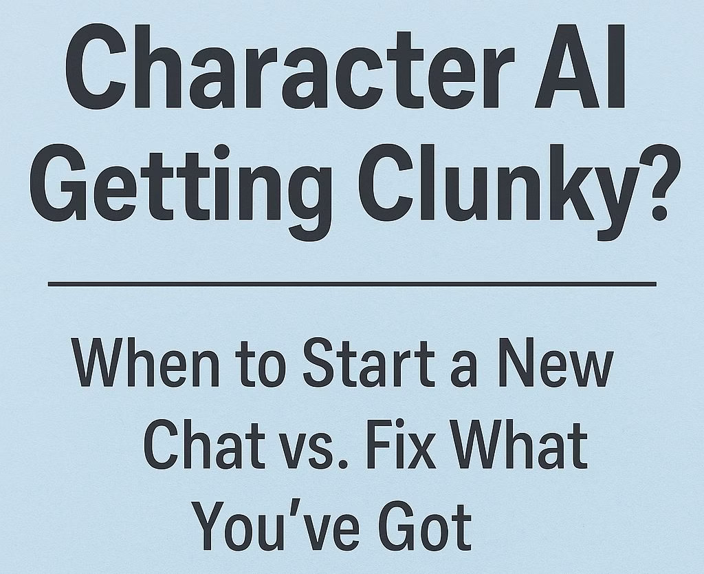 When to start a new chat on Character AI