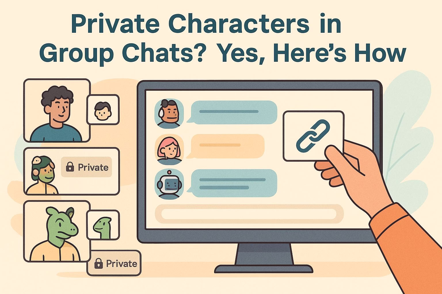 Private Characters in Multi-Character Chats on ChatFAI