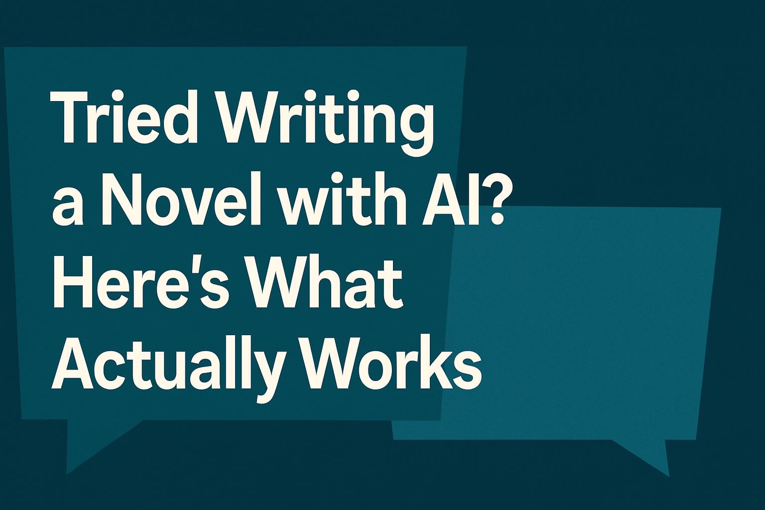 Writing a Novel with AI