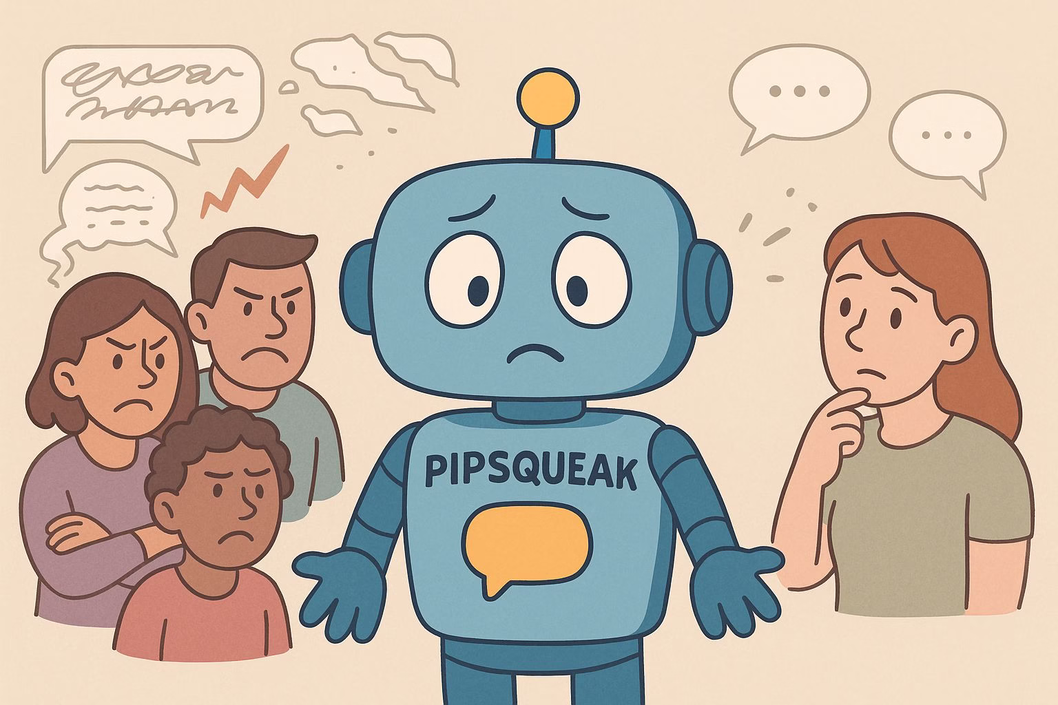Pipsqueak on character ai is losing quality