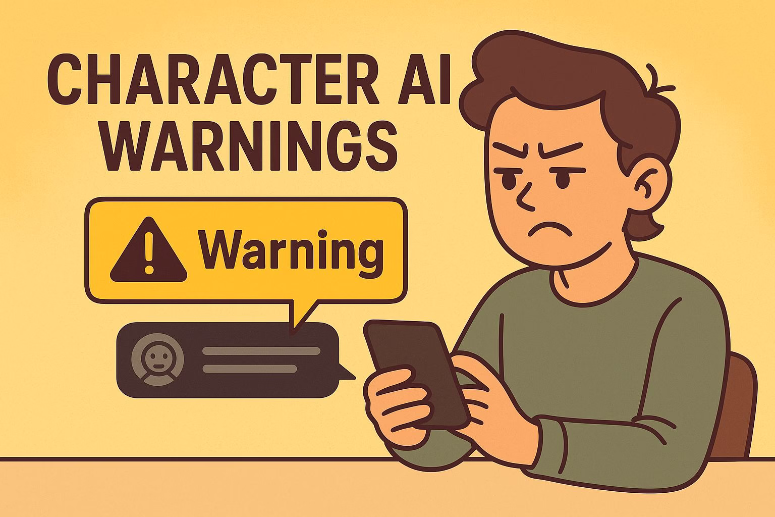 C.AI Puts Warnings on Some Chatbots