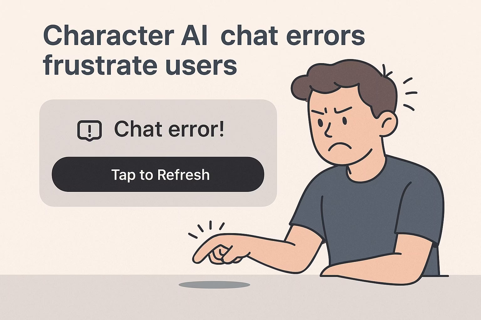 Character AI users frustrated with constant chat errors