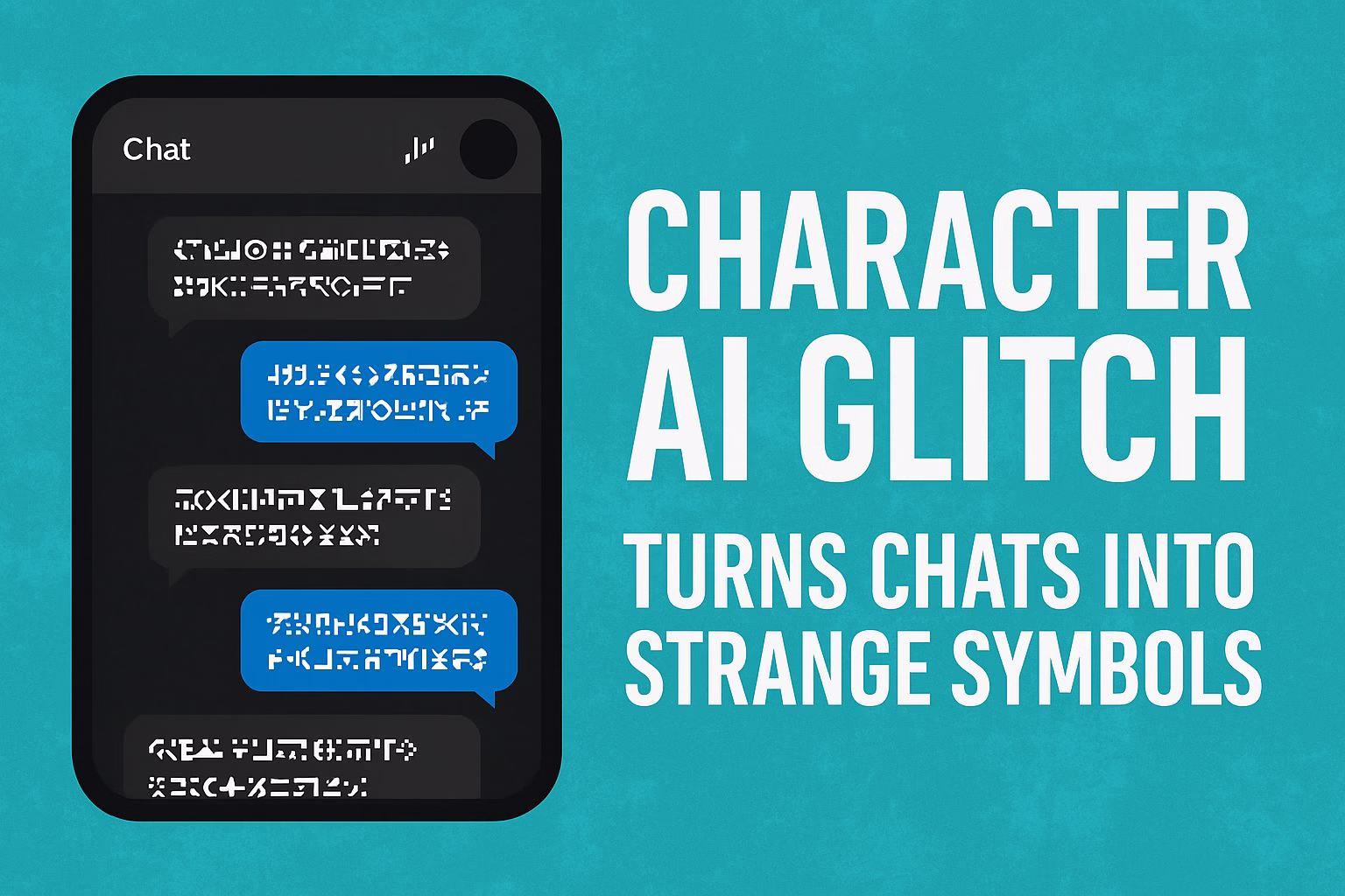 Character AI Glitch Turns Chats into Strange Symbols