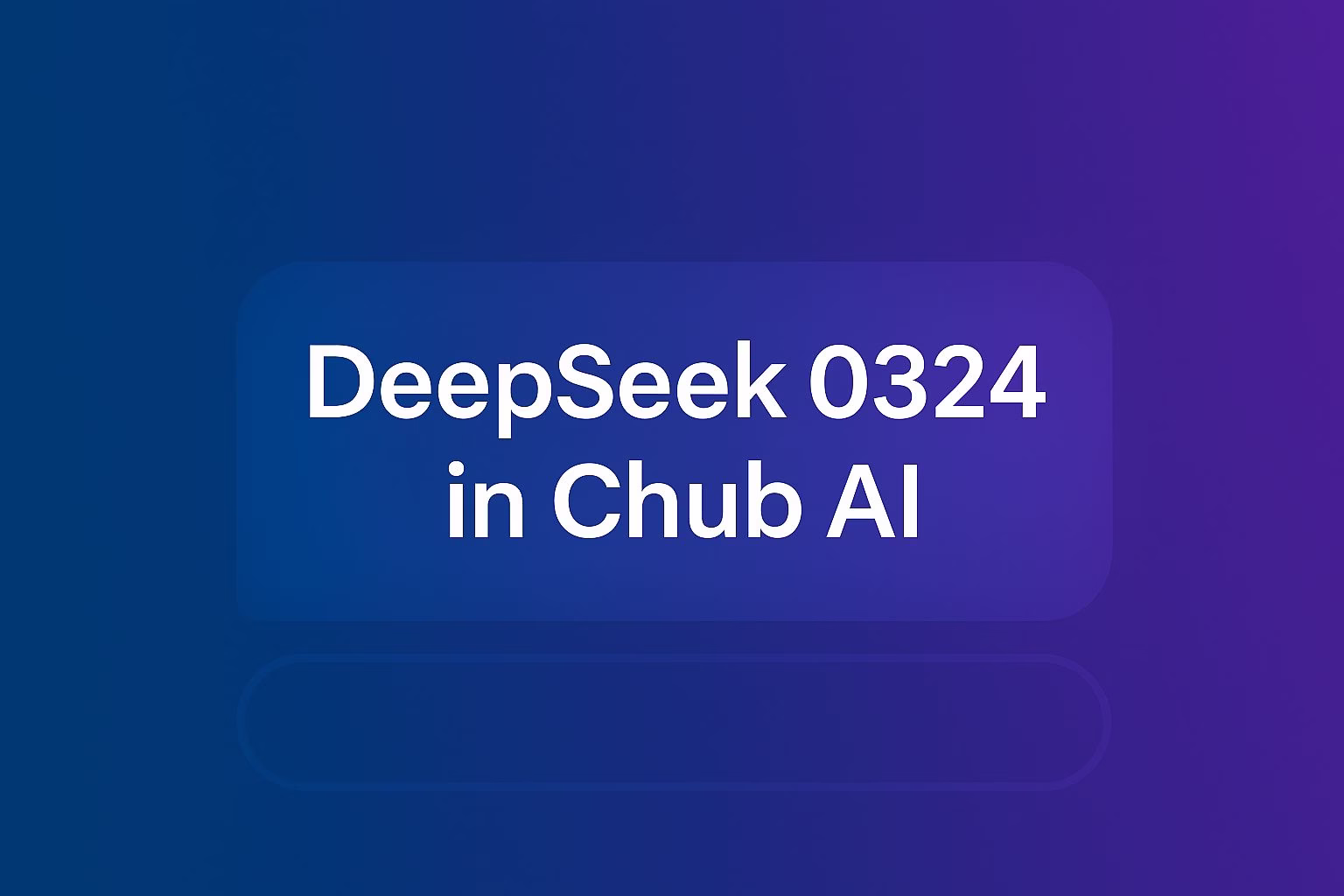 DeepSeek 0324 Set the Standard for Chub AI