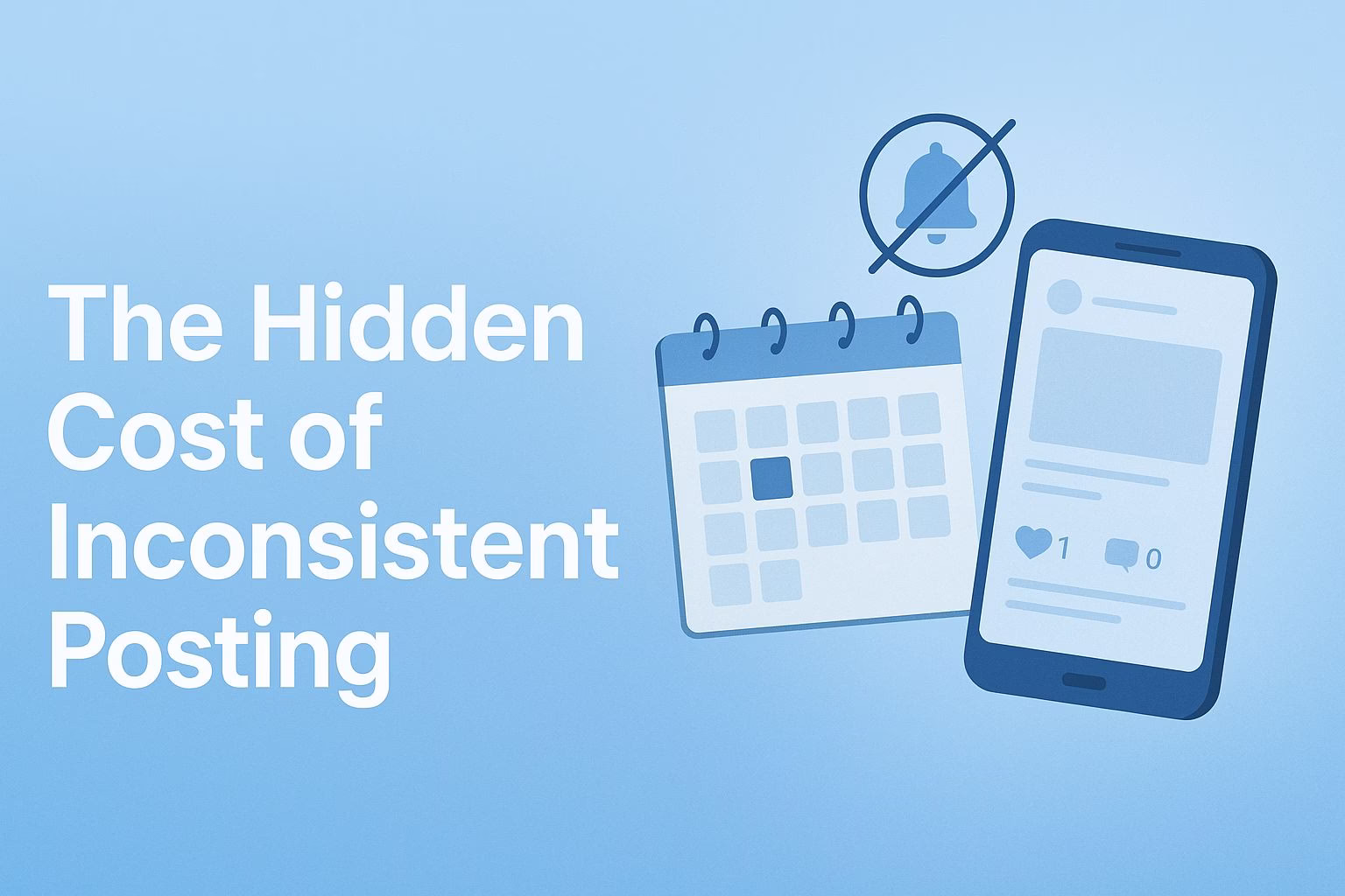 Hidden Cost of Inconsistent Posting on Social Media