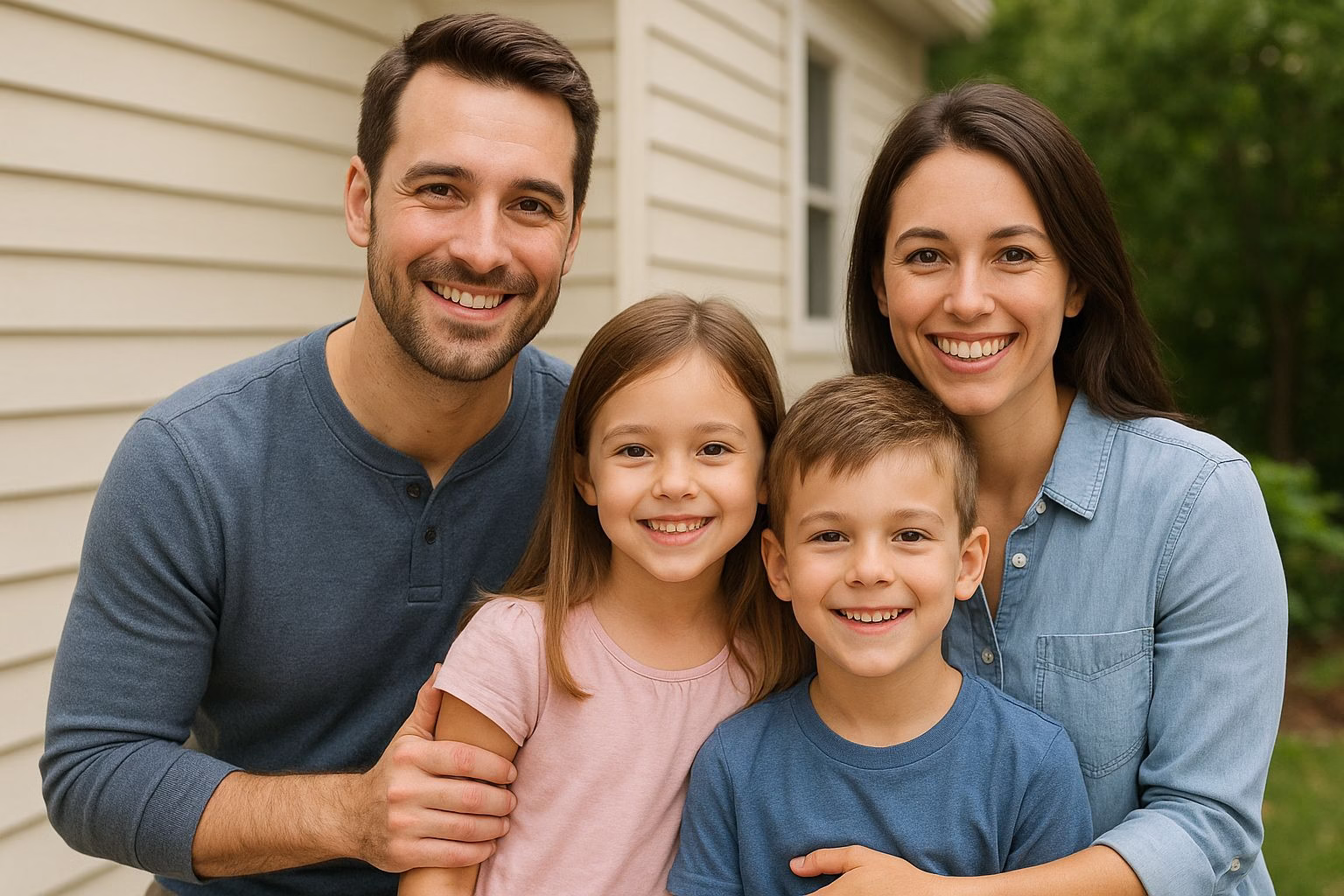 portrait of a nuclear family