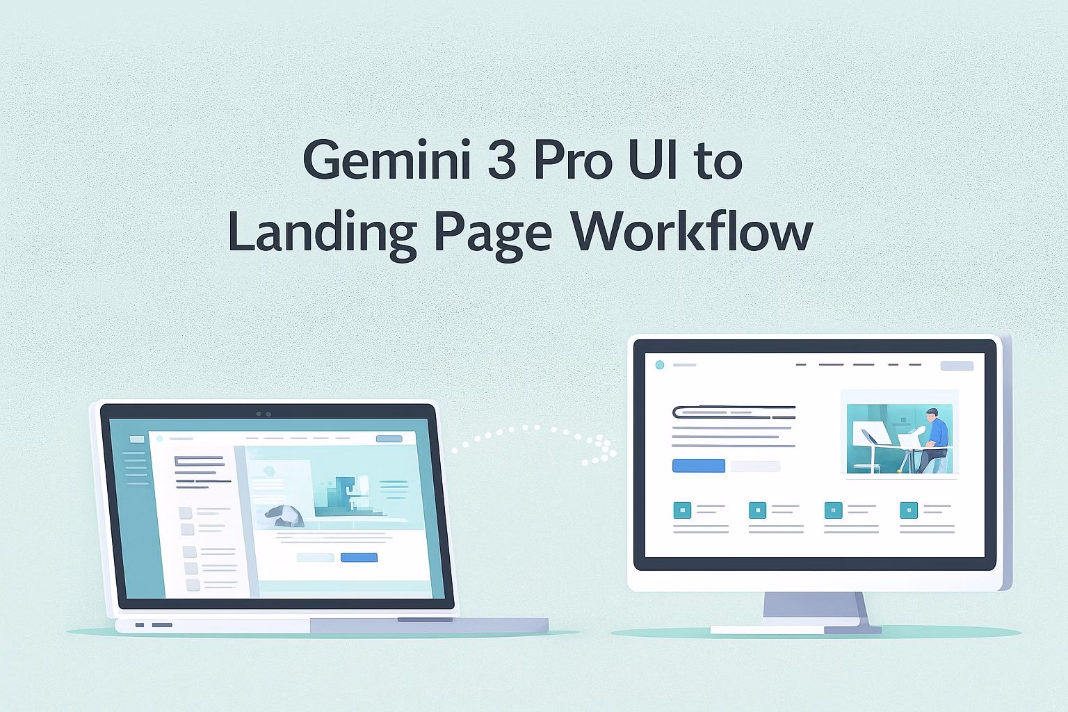 Turn UI into a Working Landing Page with Gemini