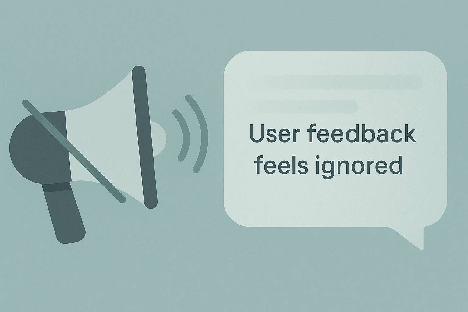 user feedback ignored