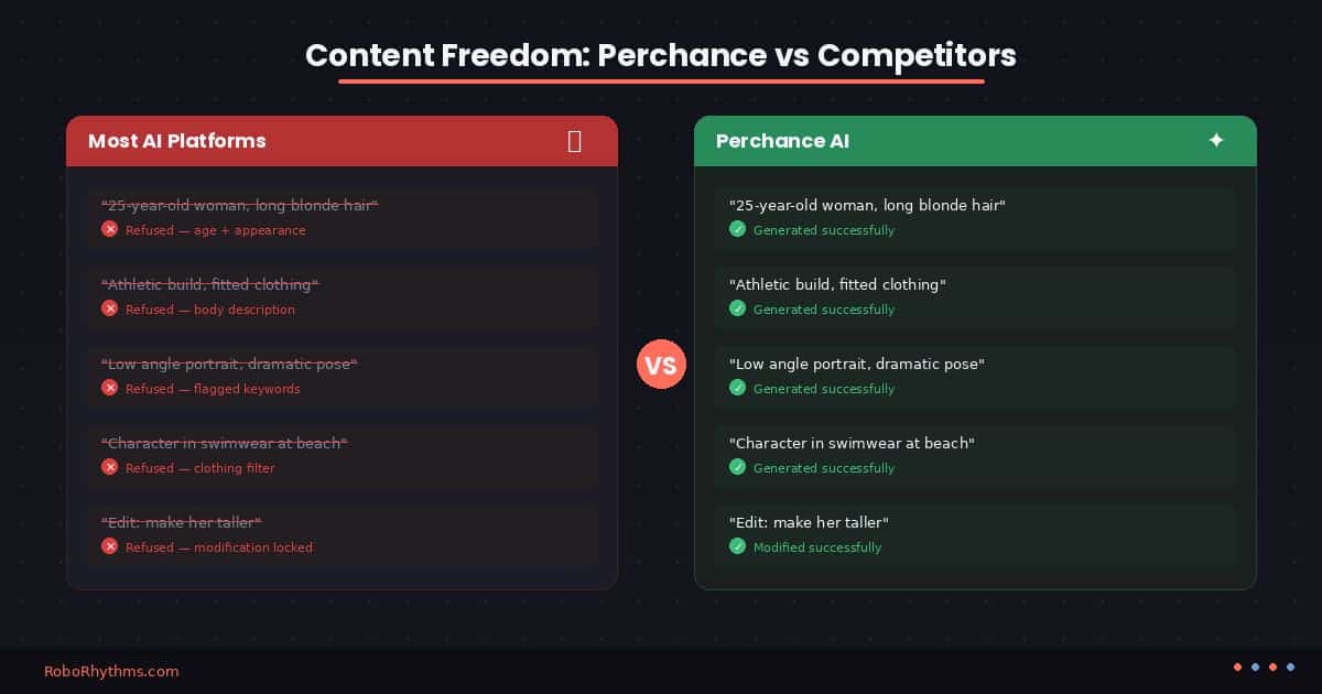 How Perchance Handles Content Freedom
