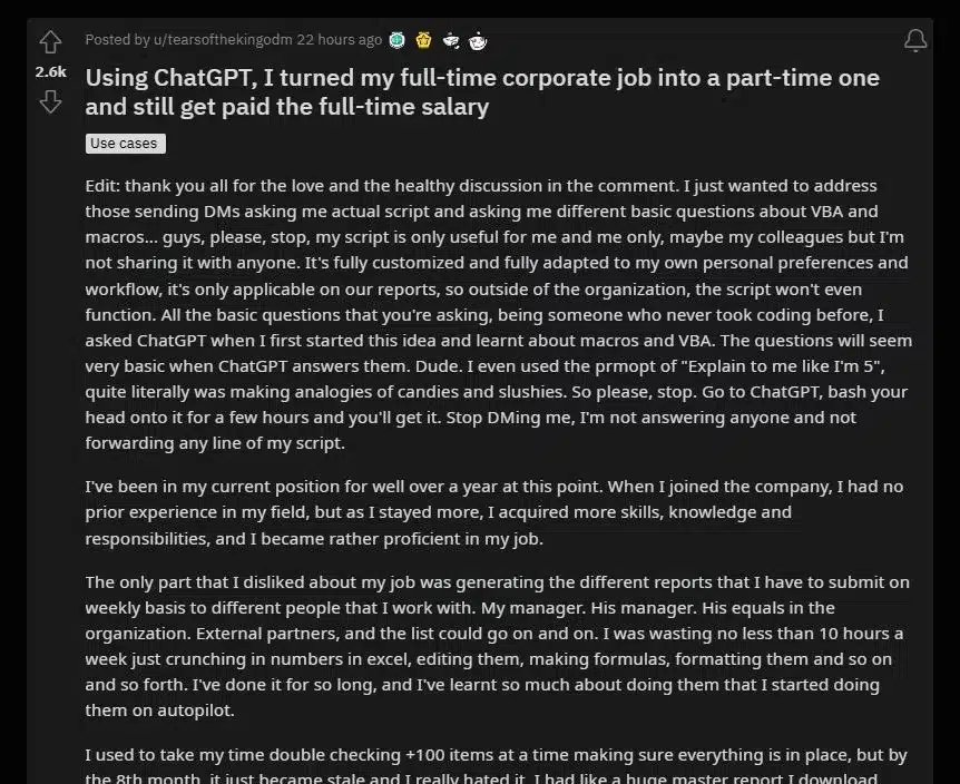 automating your job with chatgpt