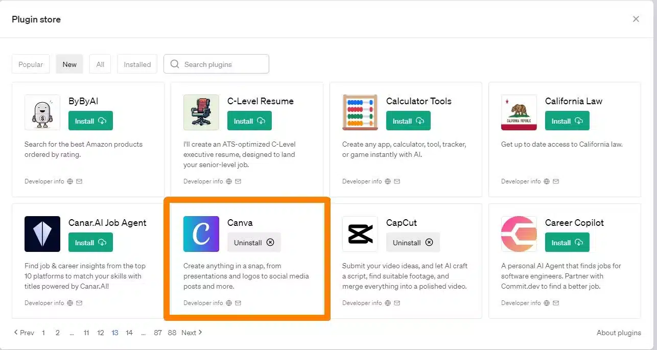 canva plugin in chatgpt