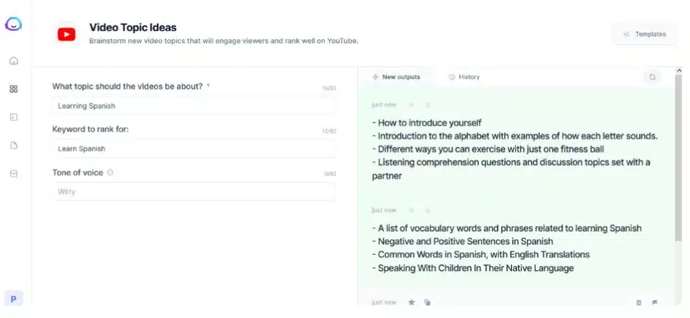 Jasper AI for YouTube
