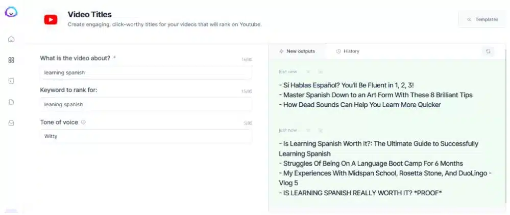 SEO optimizing YouTube videos with Jasper AI