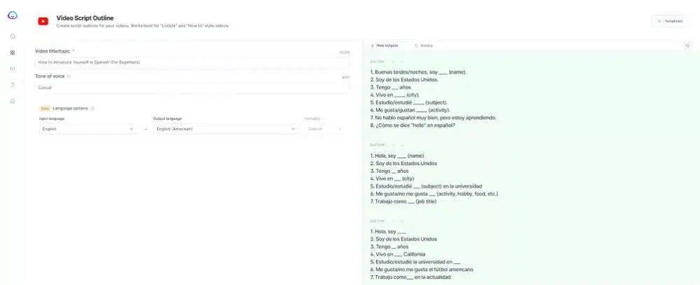 writing YouTube scripts with Jasper AI