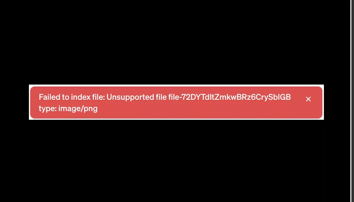UserError Unsupported File Type - Solutions for AI Assistants