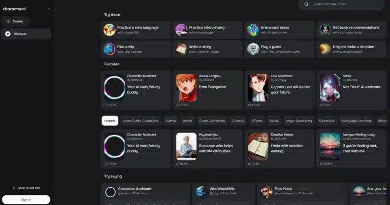 How to Experience Character AI Without Signing Up