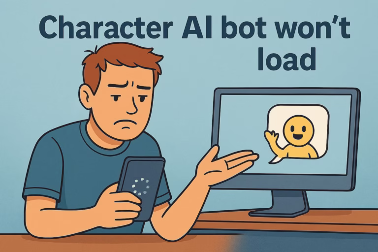 Character AI bot won't load