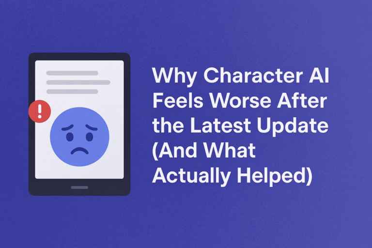 Character AI worse after latest updates