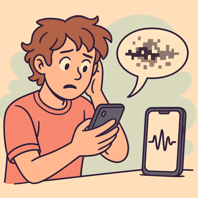 glitchy Character AI voice feature