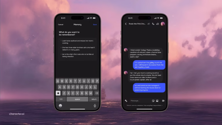 Character AI Adds Chat Memories