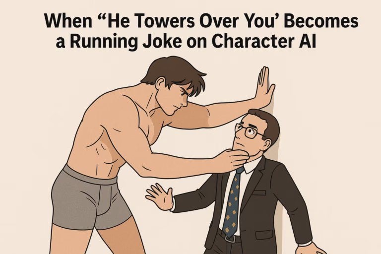 he towers over you - character ai