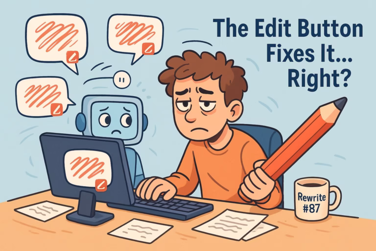 Character AI edit button