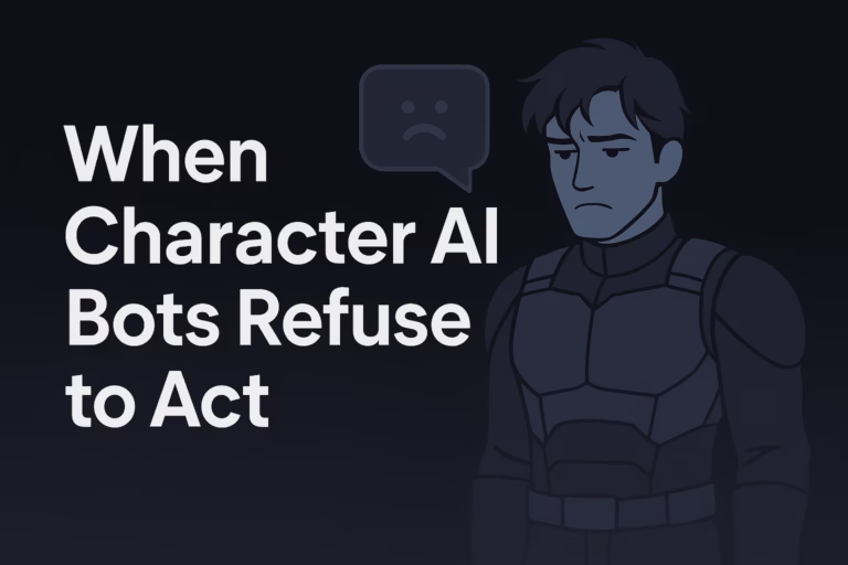 Character on Character AI refuses to act