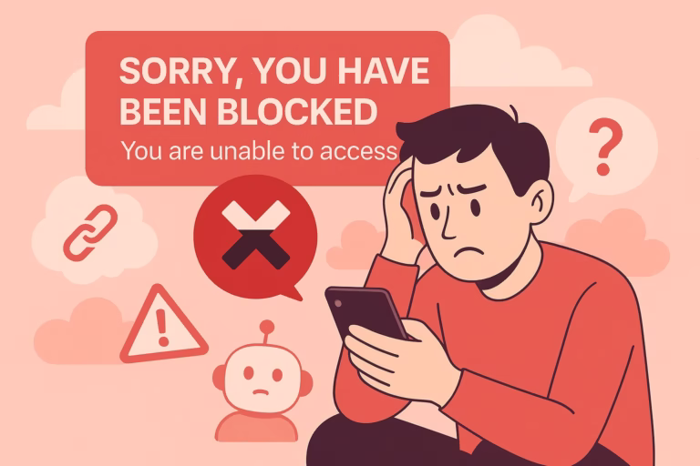Character AI - Sorry you've been blocked