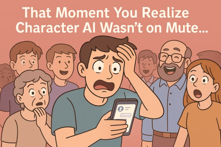 Using Character AI in Public embarrassing