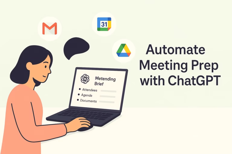 Automate Meeting Prep with ChatGPT connectors