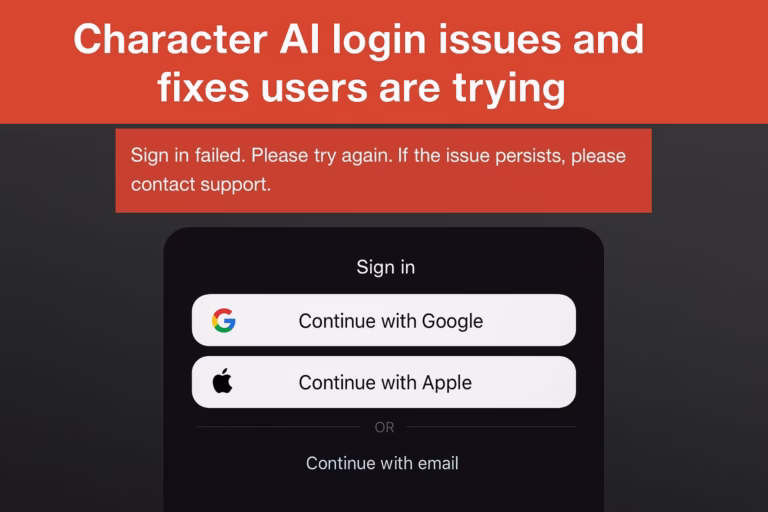 Character AI Login Issues and Fixes