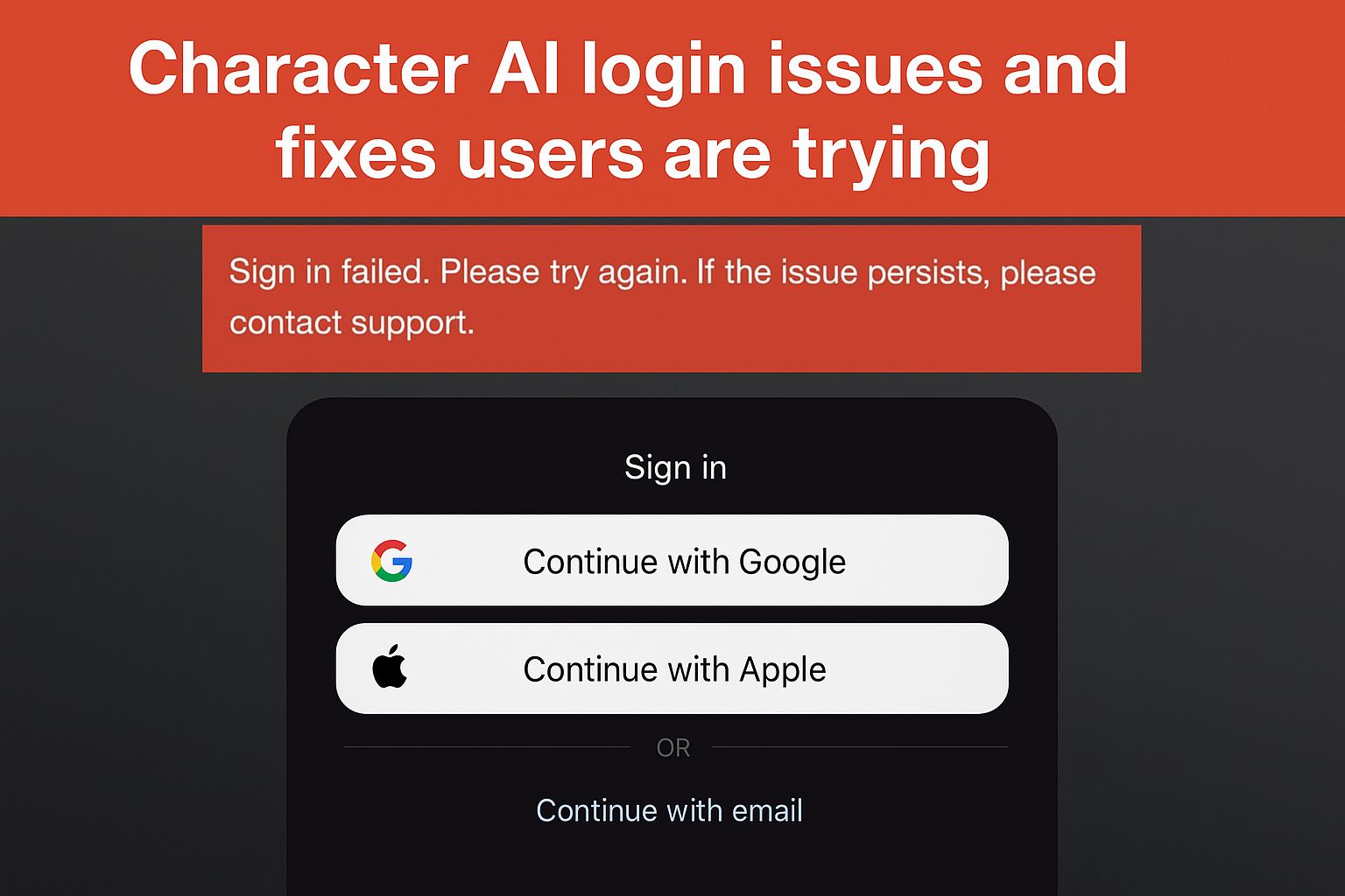 Character AI Login Issues and Fixes Users Have Tried » Robo Rhythms