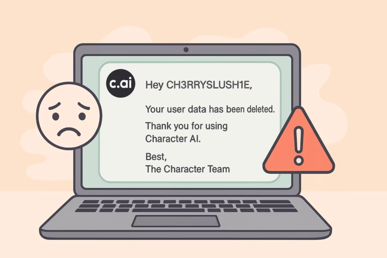 Character AI Data Deletion Emails
