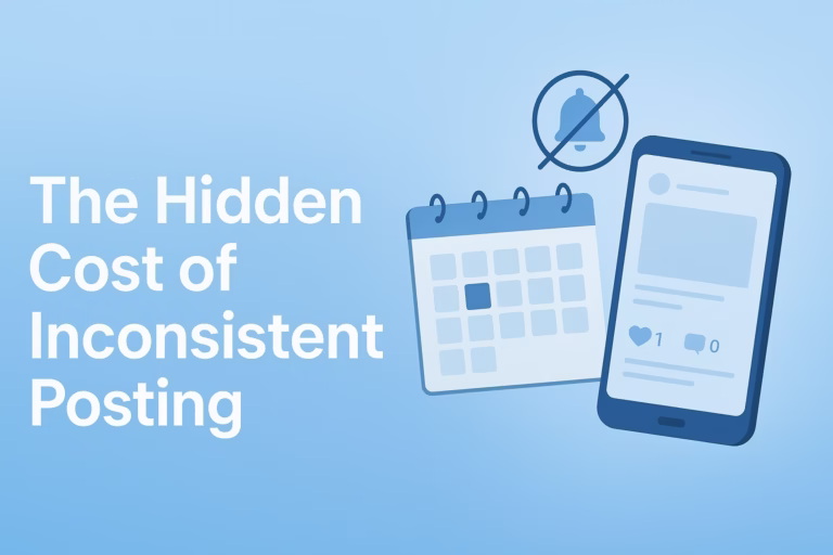 Hidden Cost of Inconsistent Posting on Social Media