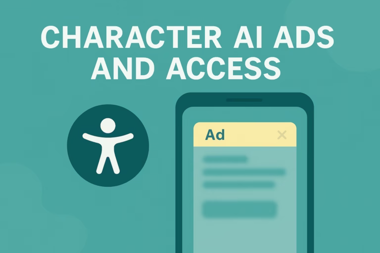 Character AI Ads and Accessibility Problems