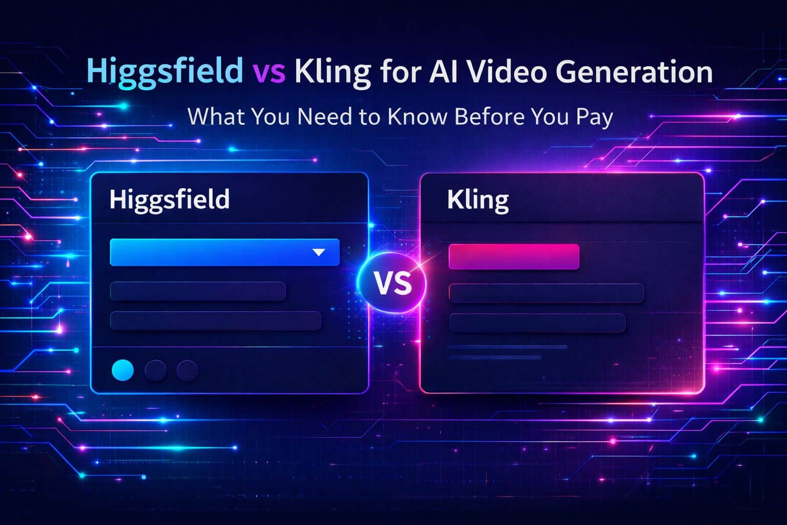 Higgsfield vs Kling for AI Video Generation