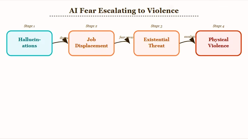 Mainstream AI backlash framing diagram