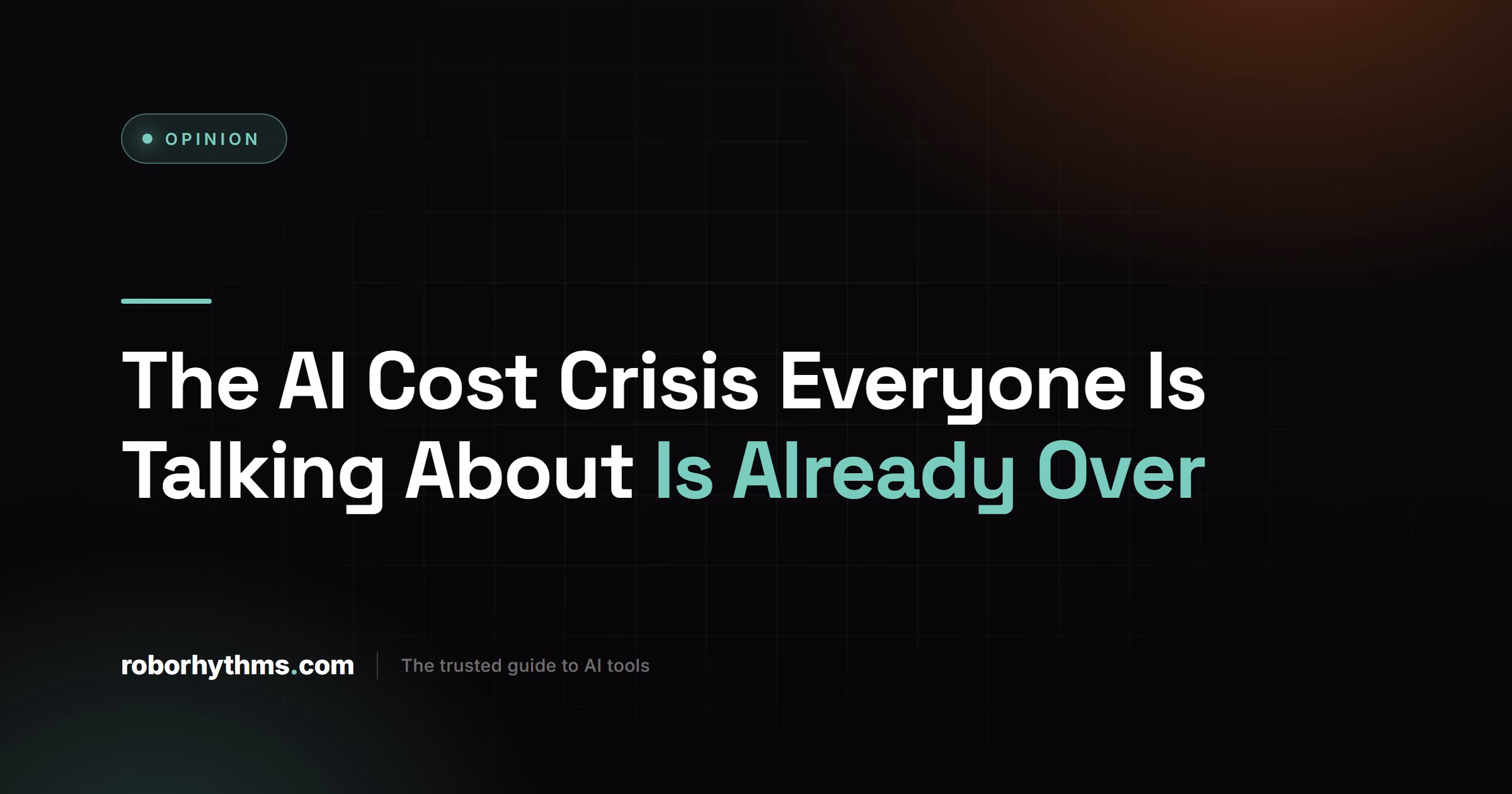 The AI Cost Crisis Everyone Is Talking About Is Already Over