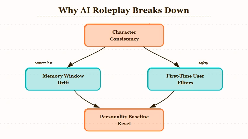 AI roleplay three structural problems