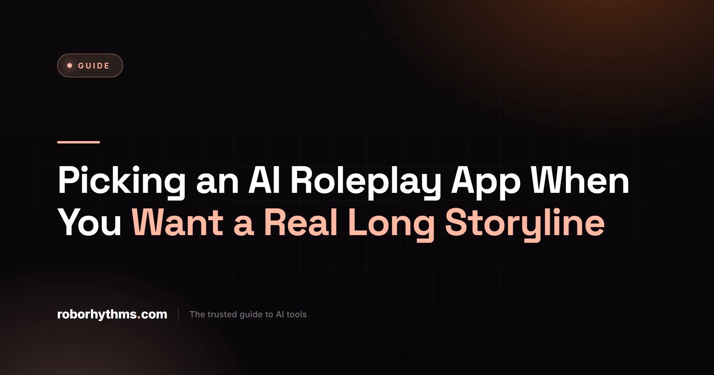 Picking an AI Roleplay App for a Real Long Storyline