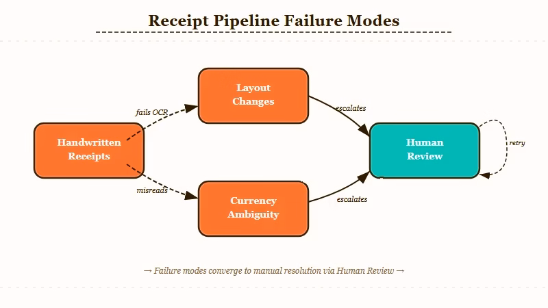AI agent invoice extraction failure modes