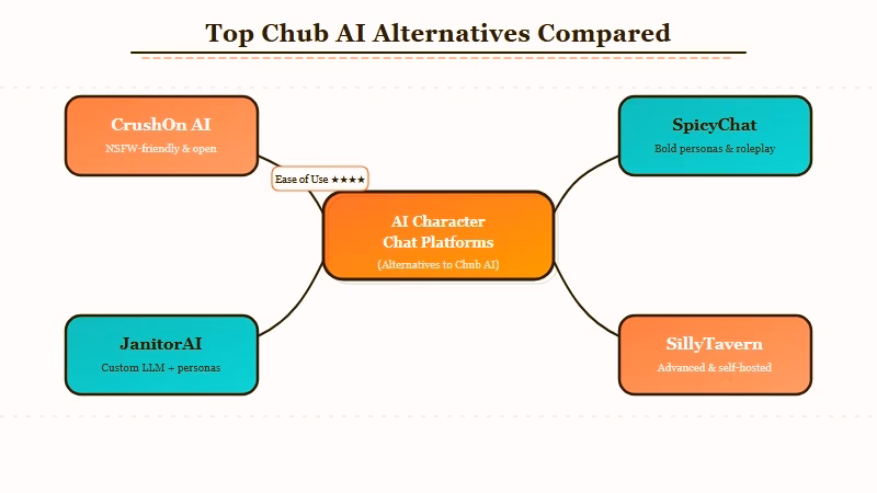 Six Chub AI alternatives comparison overview