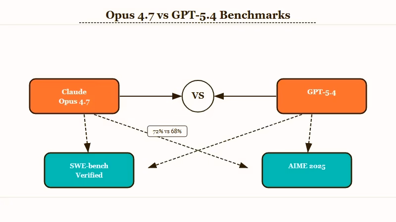 Opus 4.7 vs GPT-5.4 benchmark comparison