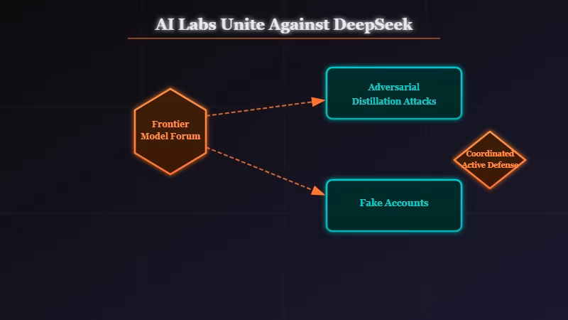 Three AI labs sharing intelligence against Chinese distillation attacks