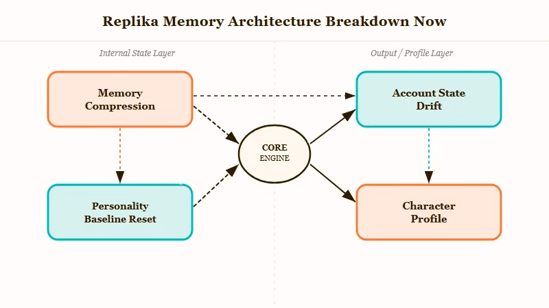 Replika memory architecture three failure modes