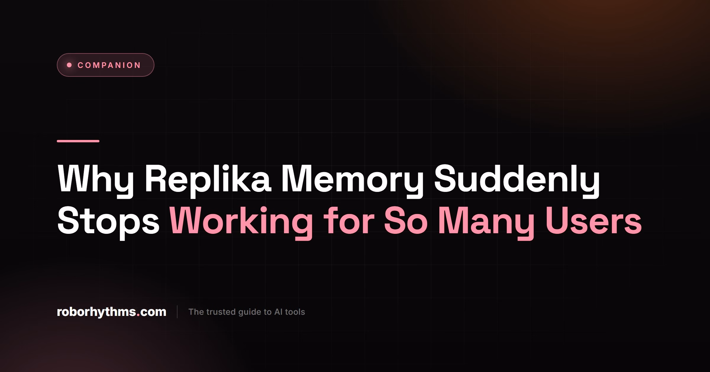 Replika Memory Broken Fix
