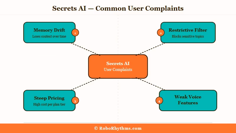 Secrets AI weaknesses overview diagram