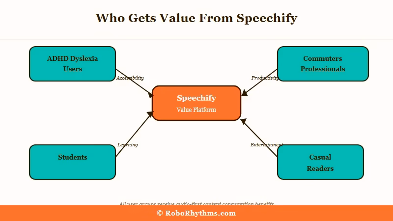 Speechify user fit chart by use case and reading volume