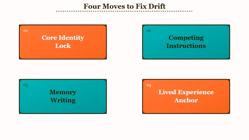 Cross-platform persona drift fix steps